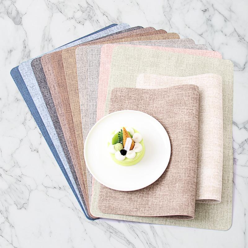 6PCS waschbare Tischsets rutschfeste wärmeisolierende PVC-Tischset für Esstisch Küchenzubehör