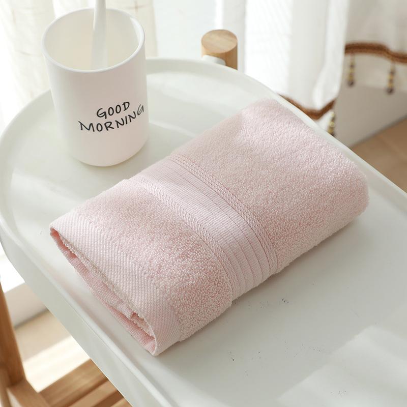 T008A new Custom made soft 100% Cotton pink beige blue For Adults Strong Water Absorption Washcloth Home face towel