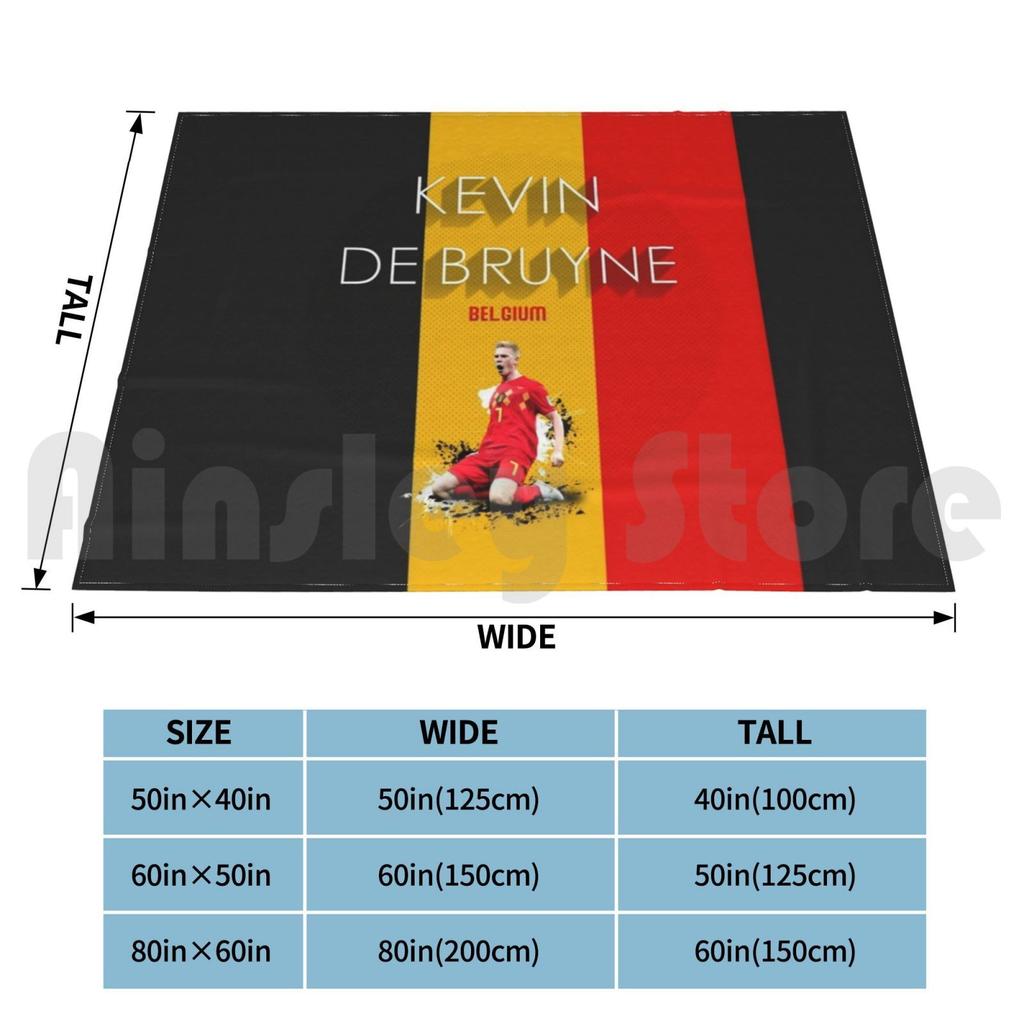 Kdb , King Of Belgium Blanket For Sofa Bed Travel Kdb Belgium Soccer Vintage Heather Hazard