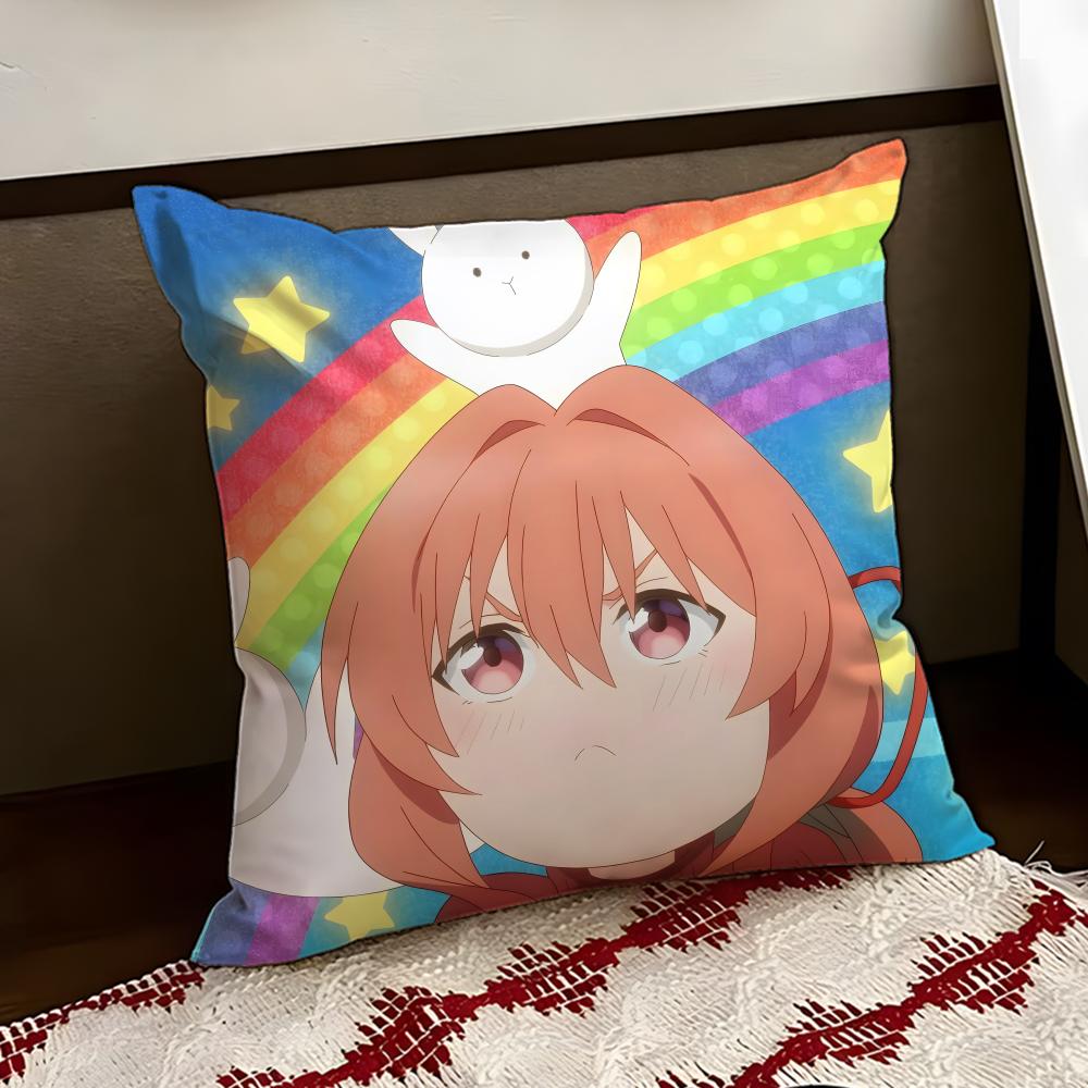 Animesan no enmusubi Cushion Cover Reversible Soft Durable Pillow Cover Home Car MultiScene Use for Daily Comfort