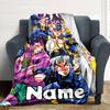 Customiz Name Personality JoJo's Bizarre Adventure  Blanket Soft &Warm Sofa Office Bed Travel Lunch Break Blanket, Gift Suitable All Seasons
