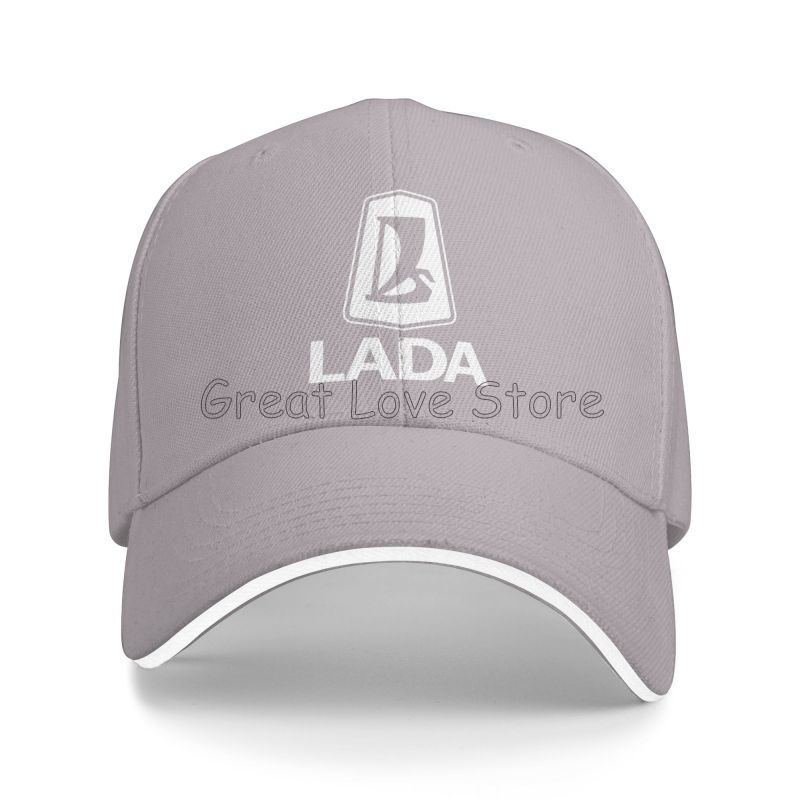 Unisex Sun Protection Baseball Cap Lada Logo Print Dad Hat Trucker Cap Sandwich Baseball Caps Adjustable Snapback Hat Golf Hats