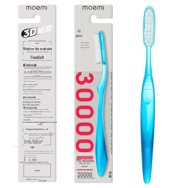 Korean Wangda Wangen Soft Bristle Large Head Hair Toothbrush for Home & Travel with Individual Packaging