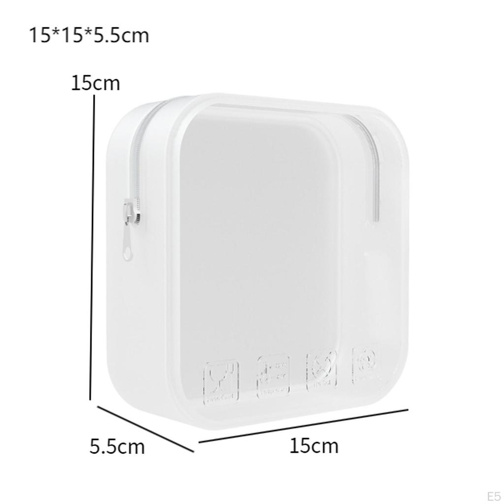 Portable Silicone Cosmetic Case for Travel Toiletries Organization