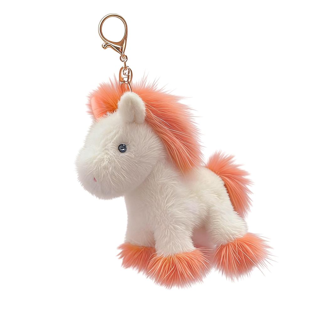 Zodiacal Horse Plush Key Holder Charm Soft And Lightweight Wallet Hanging Decoration Keyring For Purse or Backpack
