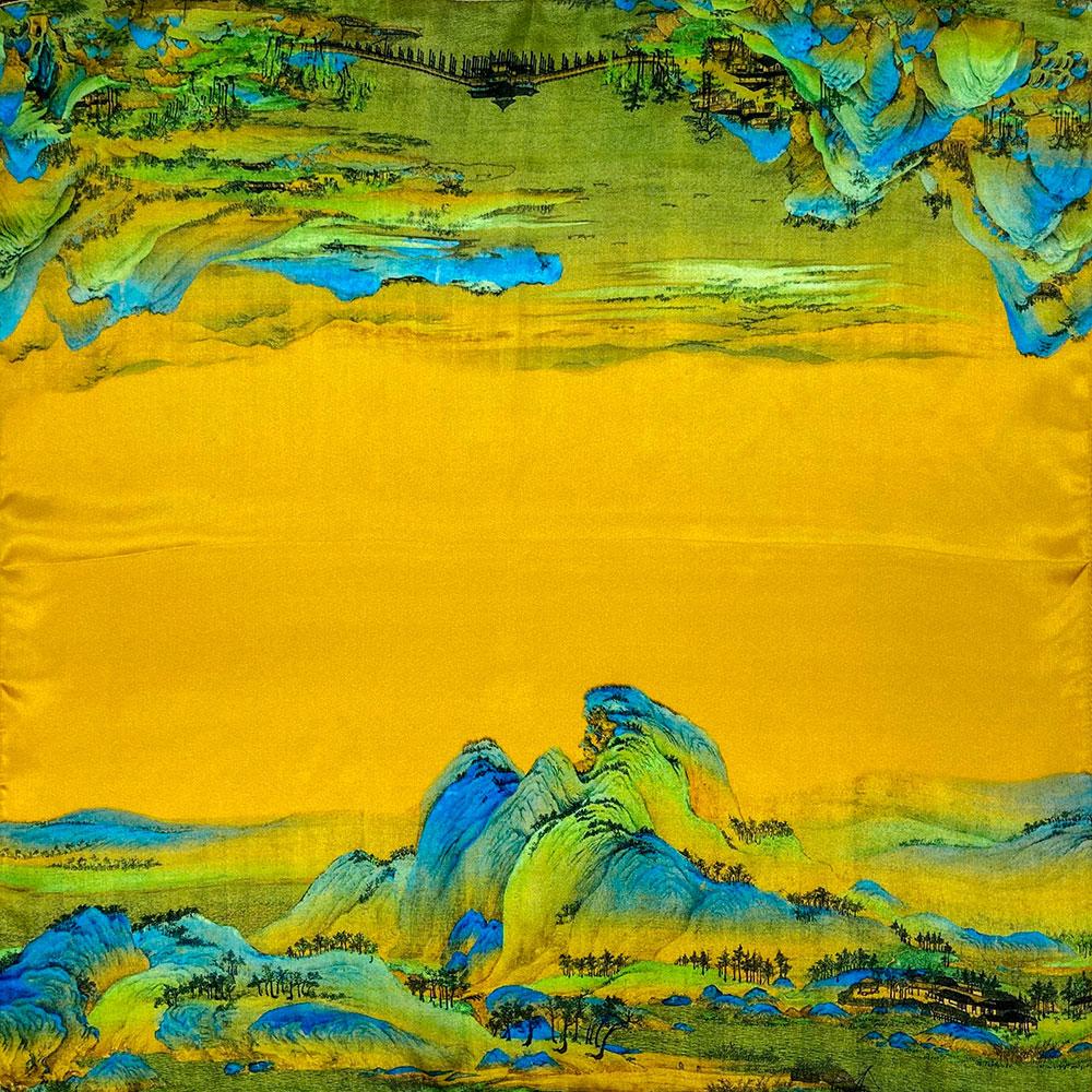 53cm 65cm 100% Natural Silk Smooth Scarves Muffler Female Customized Square Autumn Women's Shawl Hijab Friend Gift Kiss Painting