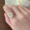Retro Rose Shell Pearl Ring Female Colorful Sugar Cube Ring  Personality Adjustable Wave Pattern Ring Jewelry Gift