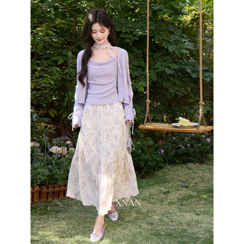 Women's Purple Knit Pullover Top