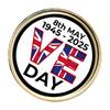 VE Day 80th Anniversary 1945-2025 8th May VE Day Collectable Badges Round Emblem Pin Aolly for Clothing Bags Shirt Backpack