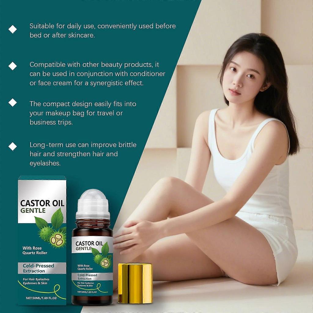AMZ Castor Oil Nourishing Ball Essential Oil Moisturizes The Body, Protects Muscles, And Is A Hair Care Essential Oil. It Can Be Used On Multiple Part