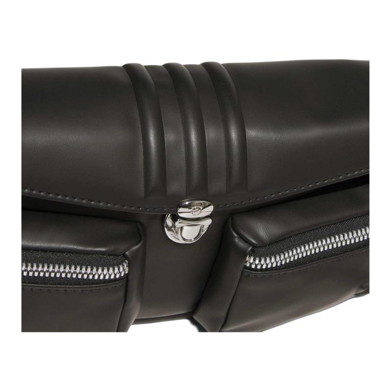 Adidas Originals Recycled Polyester Shoulder Bag Regular Women's Black Adidas KC1416