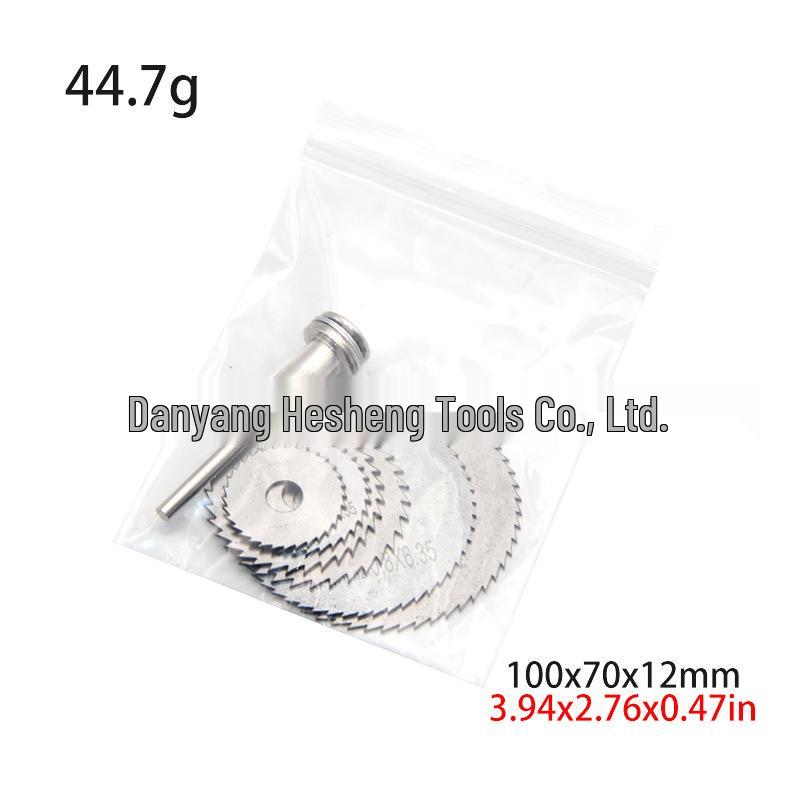 6-Piece Circular Saw Blade Set for Woodworking & Metal Cutting, 3.17mm Hand Drill & Electric Grinder Blades