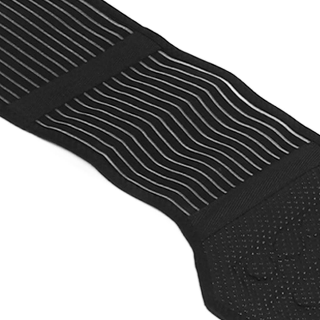 Self Heating Back Brace Magnetic Therapy Breathable Lumbar Support Compression Waist Belt with Steel Plate for Men and Women L