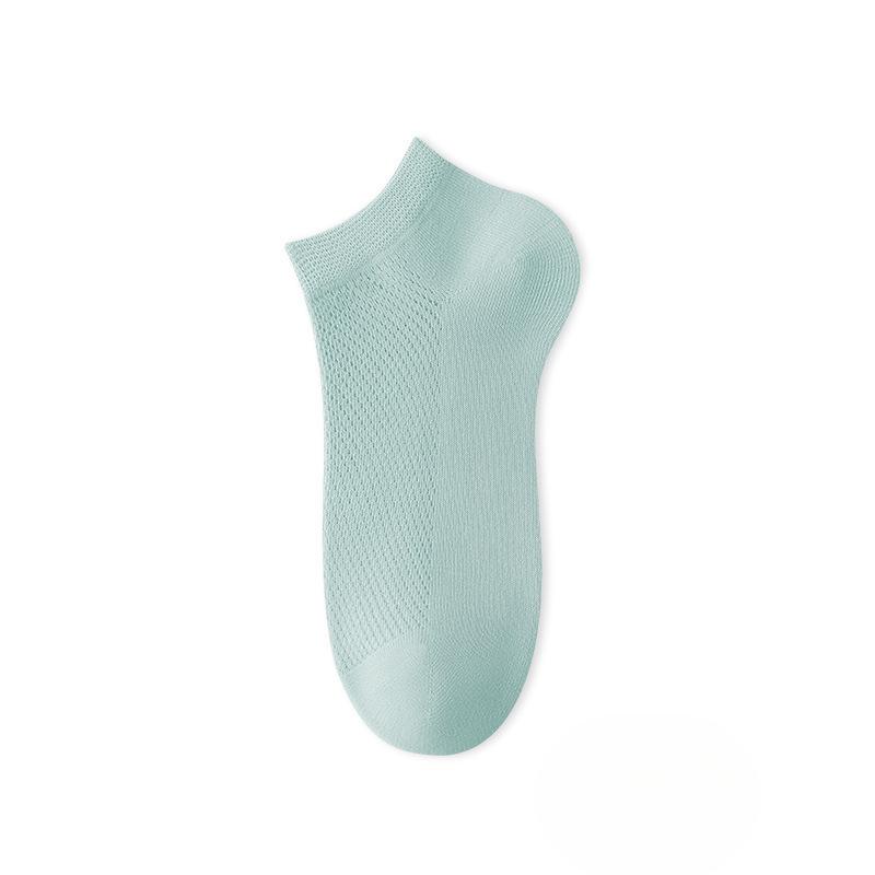 Chaussettes Invisibles d'Été pour Femmes en Maille Fine Respirante Absorbant la Sueur avec Coton