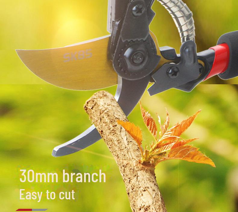 Heavy-Duty SK5 Steel Pruning Shears for Thick Branches, Gardening, and Nursery Tasks