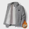 Men's Slim-Fit Corduroy Jackets: Casual Korean Style, Versatile, Thick Fleece for Spring/Autumn