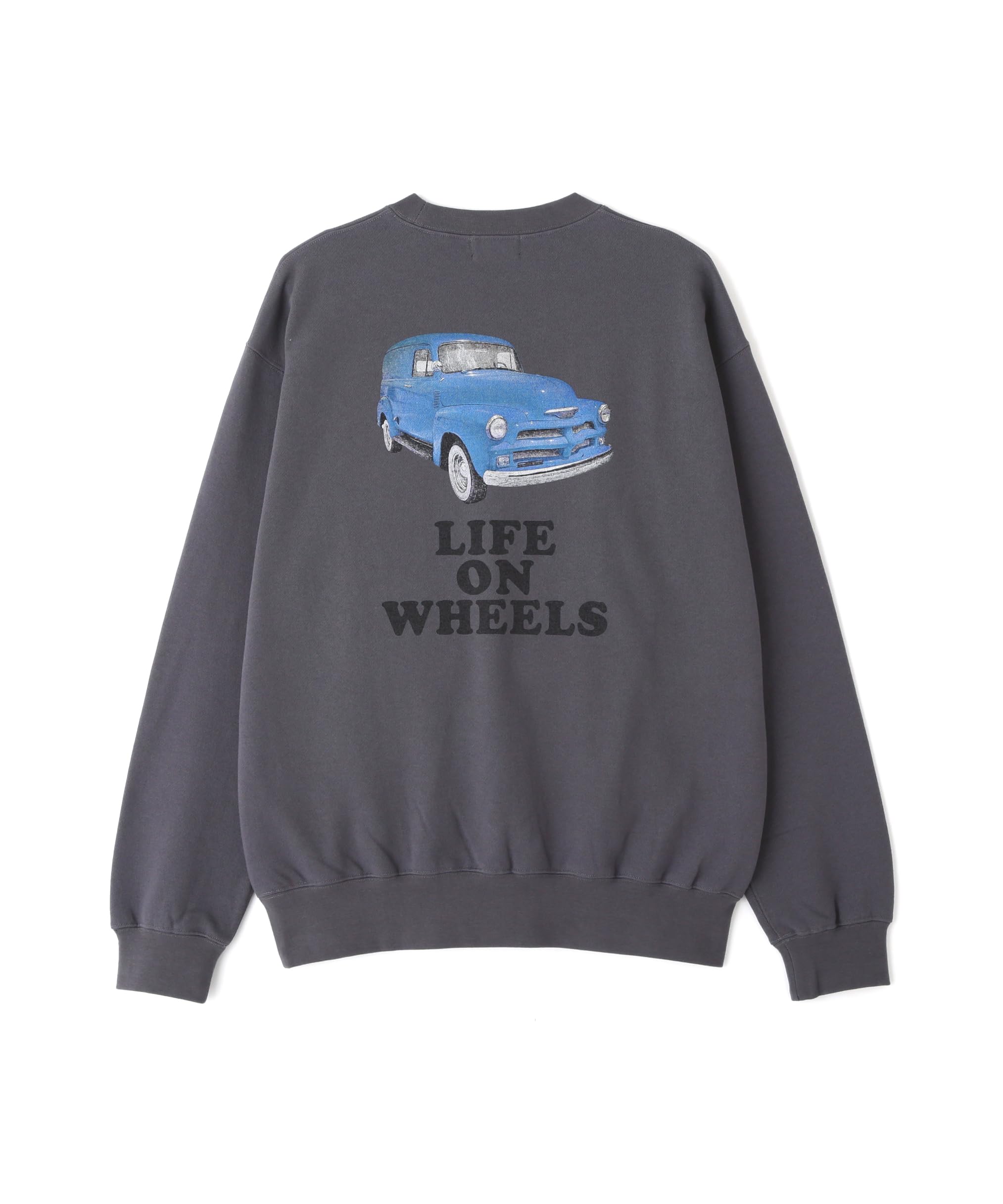 

Schott LIFE ON WHEELS CREW SWEAT Men s XL 410 Charcoal 782-4232002