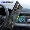 For Samsung S24 S23 Ultra Phone Case Fulcrum in Car Magnetic Suction MagSafe 2-in-1 Anti Drop A15 A54 A05 Protective Back Cover