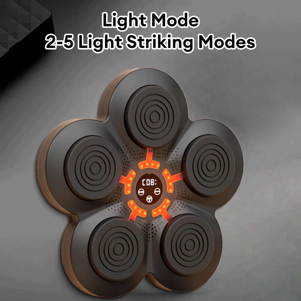 2025 New Intelligent Music Boxing Training Machine Bluetooth-Compatible with 2-5 Light Mode for Boxing Sports Agility Reaction