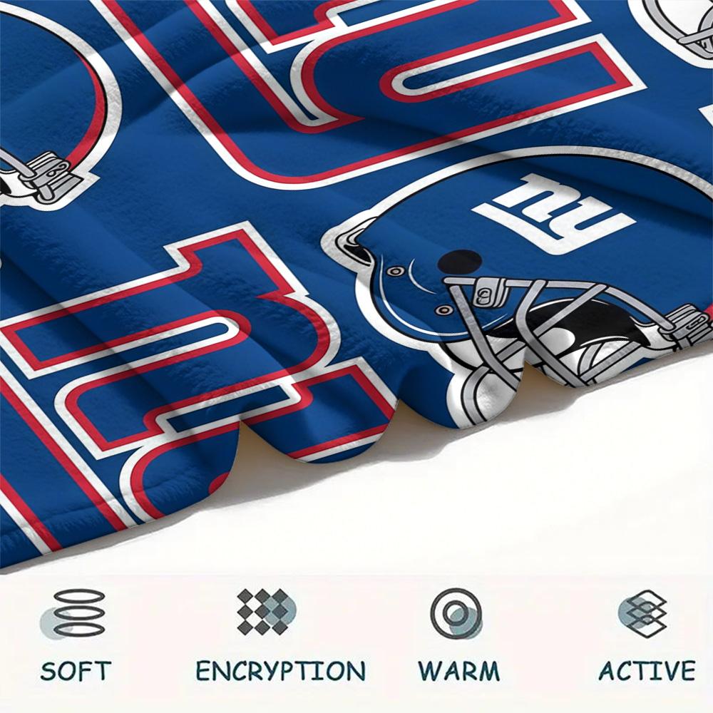 New York Giants Flannel Blanket, High Quality Comfortable for All Seasons, Home Decor, Warmth and Comfort