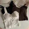 Women's Top with Suspender Vest Summer Bra Pad Bra Bottom Breast Wrap and Beautiful Back