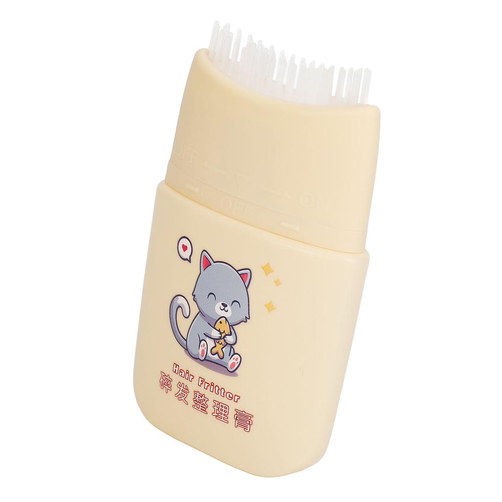 Kids Broken Hair Finishing Stick 80ml Portable Anti Frizz Comb Shaped Hair Wax Stick for Children