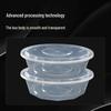 4000ml Disposable Microwavable Round Takeaway Container Set (60-Pack)