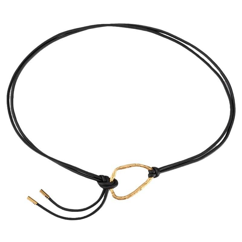 Women's knotted pu leather rope decorative dress classyfashionfashion thin waist chain