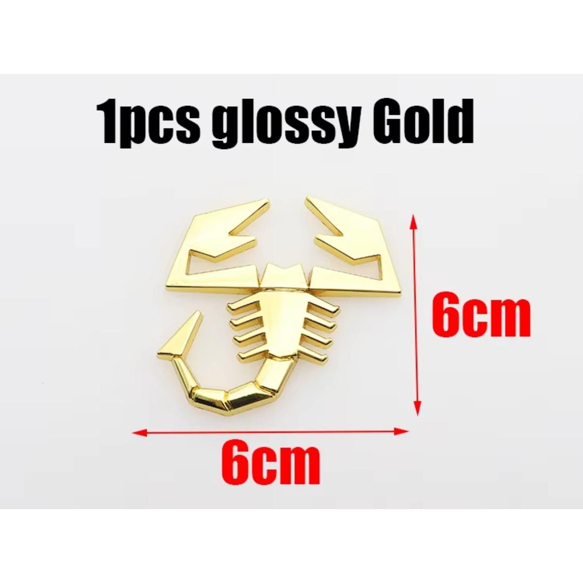 

1Pcs 3D Metal Car Fender Side Logo Rear Trunk Emblem Badge Sticker for Abarth 500 600 124 125 595 Egea 1Pcs 6cm золотой