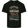 Premium Vintage 81st Birthday 1945 Unisexs Light Cotton TShirt