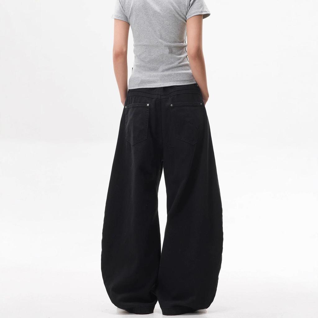 Τζιν Unisex με ρετρό τρισδιάστατη σιλουέτα Scimitar - Άνοιξη/Φθινόπωρο, άνετη εφαρμογή, ευέλικτο παντελόνι