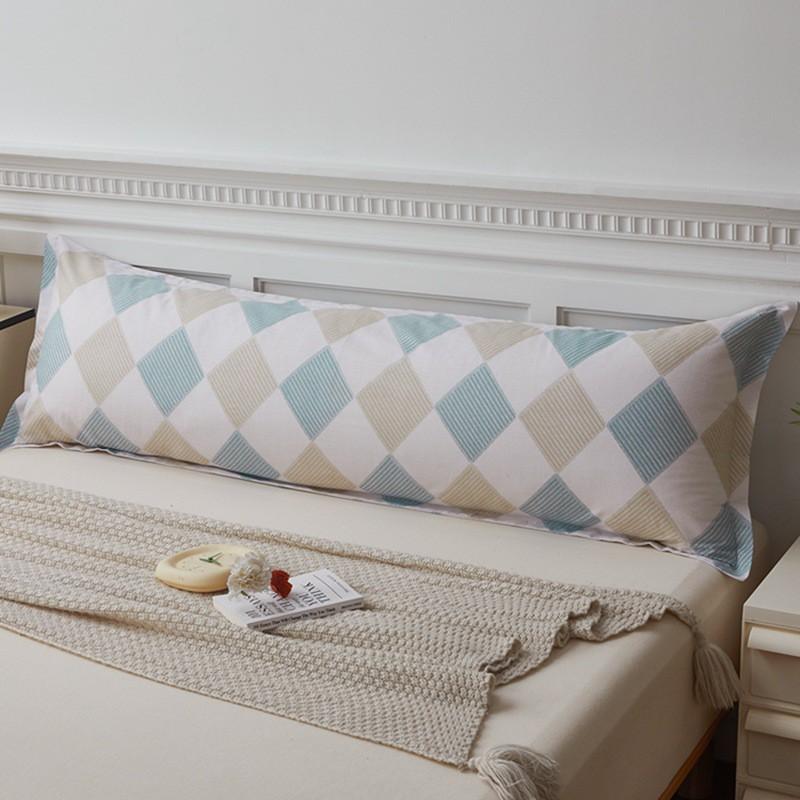 Soft Cotton Long Pillowcase 48x120/150/180cm Ins Style Floral Print Double Bed Single Piece