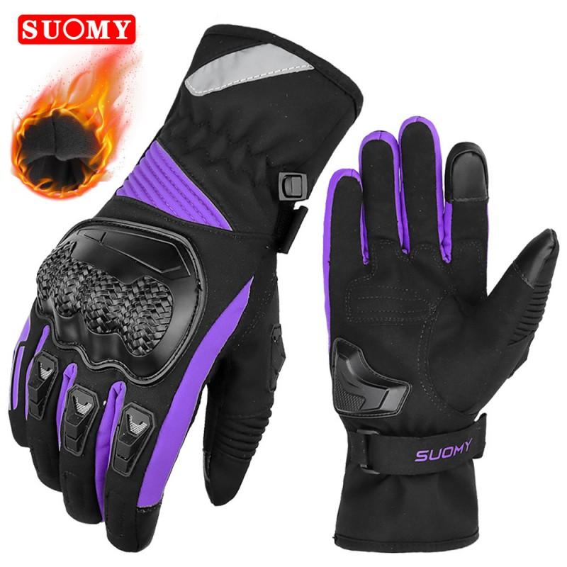 Windproof Waterproof Motorcycle Gloves Winter Riding Skiing Outdoor Use Warm Thick Insulated Unisex