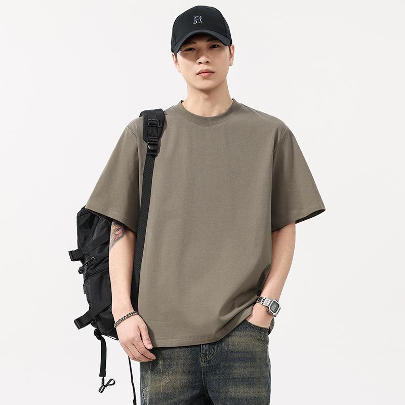 Spring Solona Quick-drying Sun Protection and Cool Feeling Sports and Casual Solid Color Loose Short-sleeved T-shirt