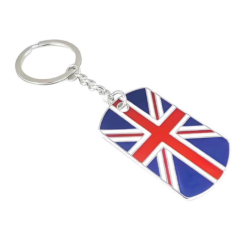 Unique British Flag Key Chain Zinc Alloy Keychain Pendant For Keys Wallets Or Backpacks Fashion Backpack Charm