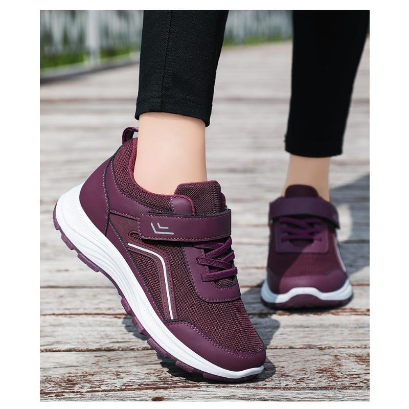 Damen Frühlings Komfortable Weichsohlige Sports Walking Schuhe, Klettverschluss Senioren Freizeit Schuhwerk, Unisex Stil.