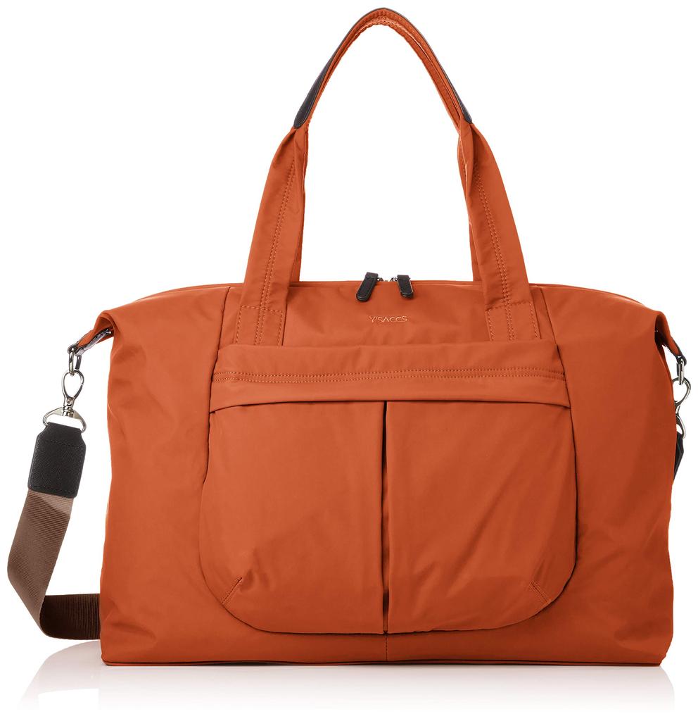Nylon Taffeta Boston Bag Brick Brown [Isaac] Y62-01-09