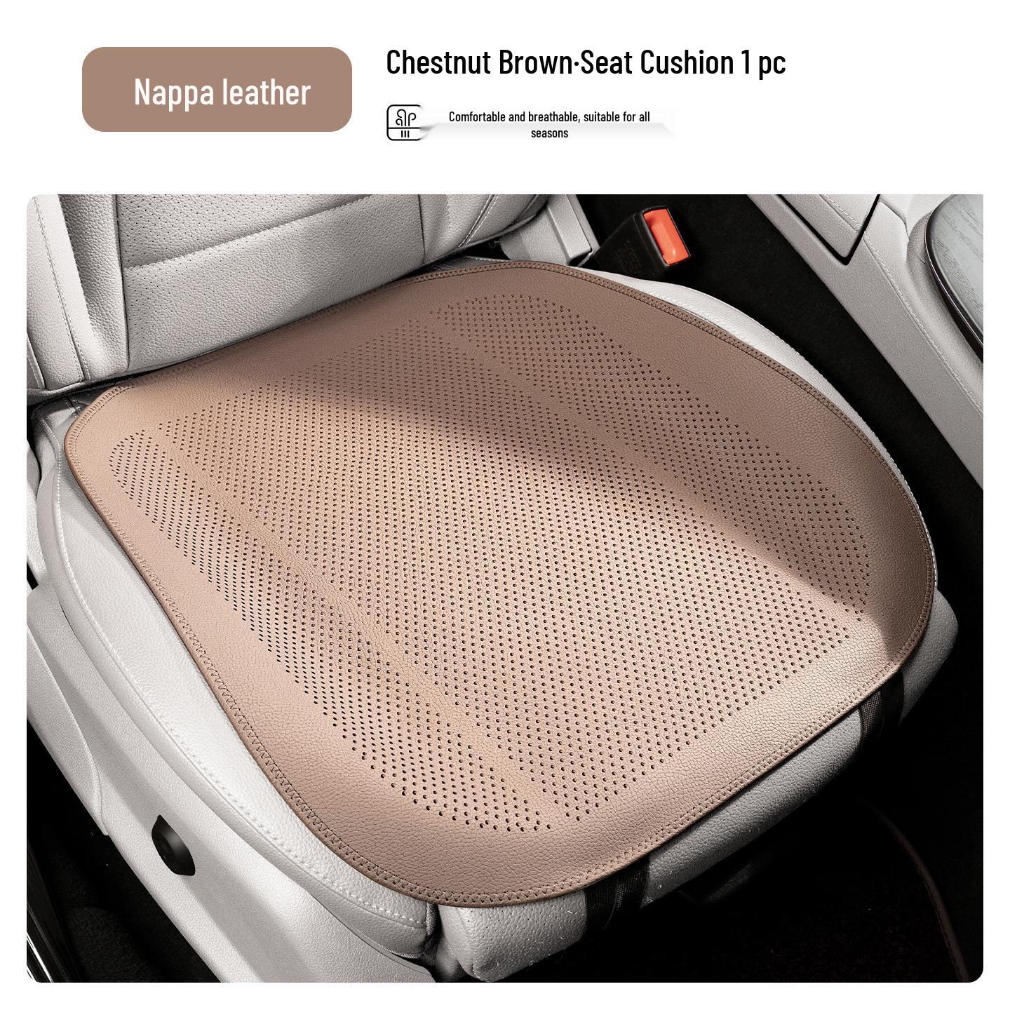 

All-Season Nappa Leather Seat Covers for Lincoln Aviator - Breathable, Universal Fit