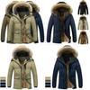 Men's Military Coat Thicken Warm Outwear Parka Hooded Jacket Outdoor Winter Fashion
