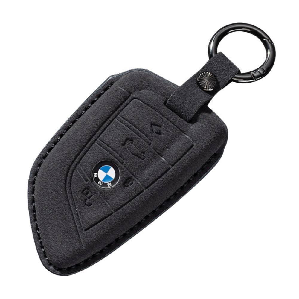 Copri Chiave in Pelle per BMW Serie 5 Serie 3 320li 530 X1X2X3X4X5X6X7 con Fibbia Protezione Bordo Coltello