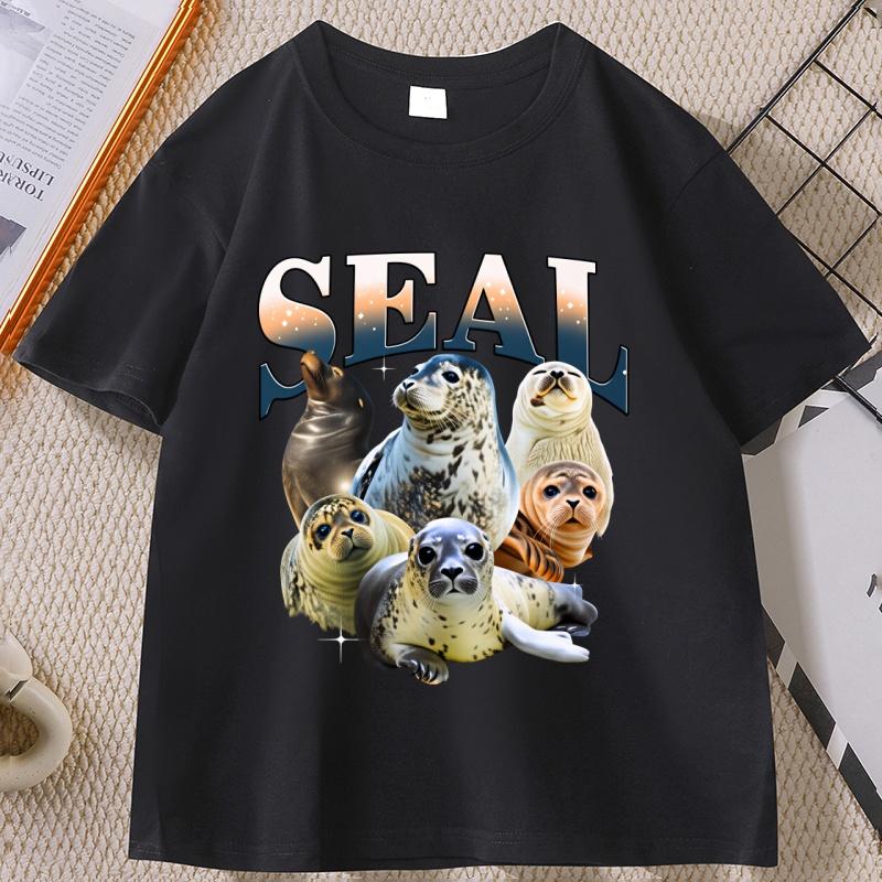 

.Baby Seals Vintage Graphic T-shirts, Retro Sea Dog Bootleg T-shirt, Seal Lovers, Cute Sea Dog Tee, Relaxed Washed Adult Tee S разноцветный
