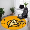 1pcStar Trek Office Round Area Rug, Indoor Mat Suitable For Office, Under Office Chairs Bedroom Living Room Home Decor, Room Deco