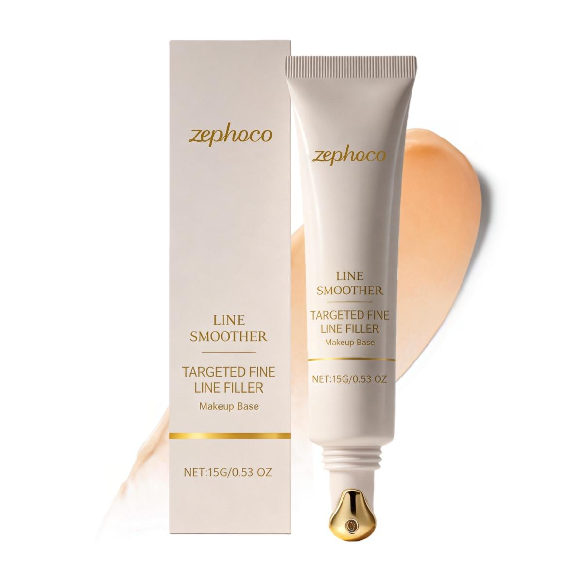 Sofortiger Faltenfüller & Porenverfeinerer Make-up Primer Glatte Haut Basiscreme mit Rollerball-Applikator für Gesicht, Augen, feine Linien 15g white