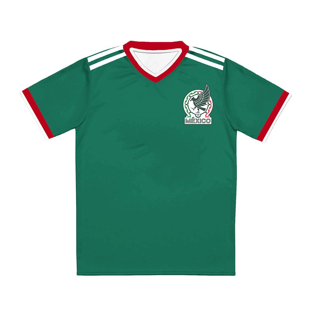 Men Women Clothing Mexico Football Tee Jersey 2026 Soccer World Game Print T-shirt Summer V-neck Short Sleeve Male Shirts