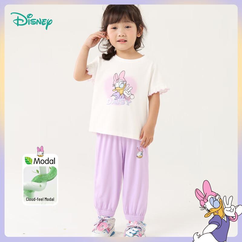 

Летний комплект из футболки и брюк Disney для девочек Ощущение облака 130/59