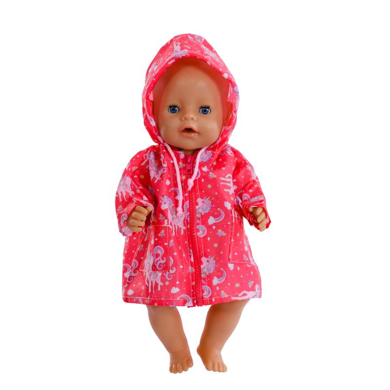 

Одежда для кукол 43 см Baby Born Наряды Плащ Гуманоид 17 дюймов Аксессуары для кукол Костюм Водонепроницаемая одежда Носить Подарок на фестиваль