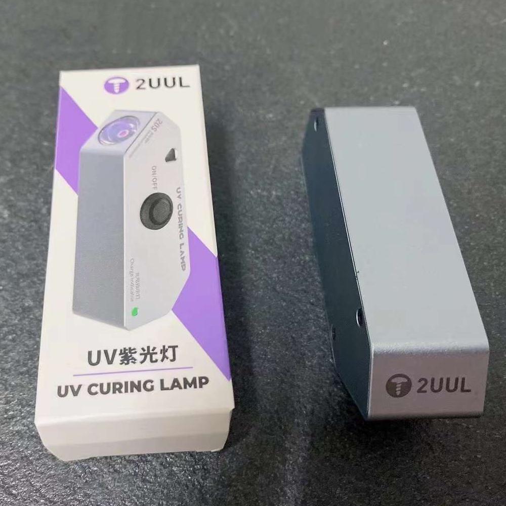 Lampada di polimerizzazione UV intelligente a olio verde portatile per riparazione di telefoni cellulari, ricaricabile, a doppia luce, a polimerizzazione rapida UV