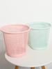 Pink Large Plastic Lidless Trash Cans - 3 Pack