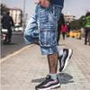 Sommer Multi-Taschen Herren Blaue Denim Shorts Streetwear Locker Übergröße Gerade Denim Shorts