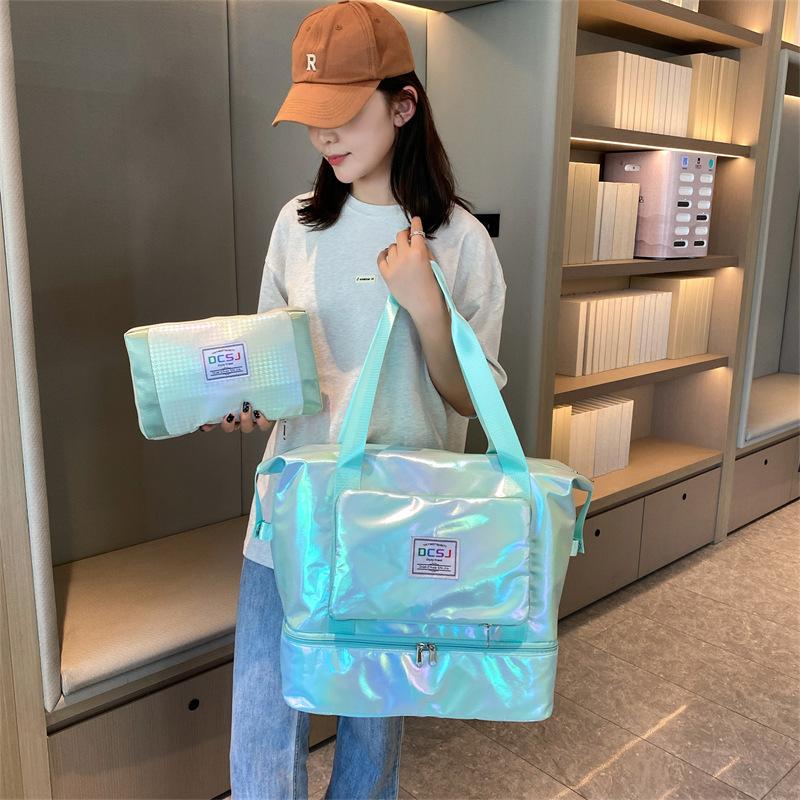 New Travel Bag Foldable Storage Bag Large-capacity Sports Yoga Fitness Bag Short-distance Business Trip Labor Bag
